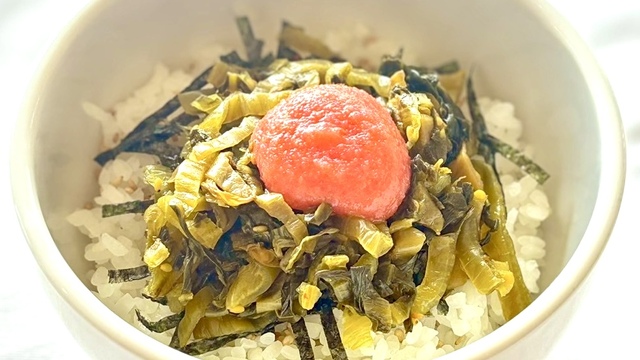 ミニ丼 高菜明太